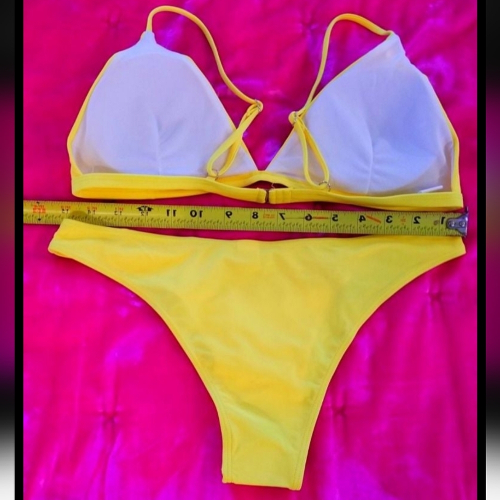 Yellow Triangle Bikini Set - Picture 5 of 7